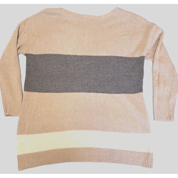 Joie Women's S Striped Long Sleeve Lambswool Cashmere Blend Sweater - Picture 3 of 6